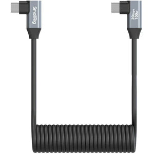 SmallRig USB-C Right Angled-to-Right Angled Coiled Data Cable (13.8") at PROCAM | procam.com