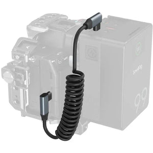 SmallRig USB-C Right Angled-to-Right Angled Coiled Data Cable (13.8") at PROCAM | procam.com