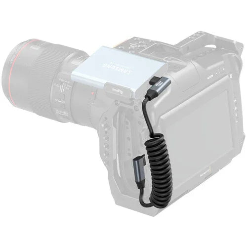 SmallRig USB-C Right Angled-to-Right Angled Coiled Data Cable (13.8") at PROCAM | procam.com