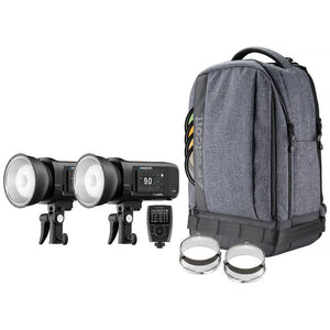 Westcott FJ400 II Strobe 2-Light Backpack Kit w/ FJ-X3 M Universal Wireless Trigger at PROCAM | procam.com