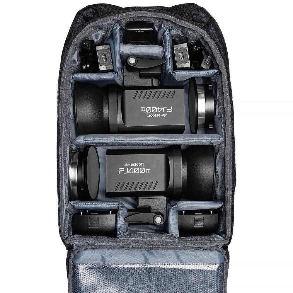 Westcott FJ400 II Strobe 2-Light Backpack Kit w/ FJ-X3 M Universal Wireless Trigger at PROCAM | procam.com
