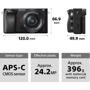 Sony a6100 Mirrorless Camera with PZ 16-50mm f/3.5-5.6 II Lens at PROCAM | procam.com