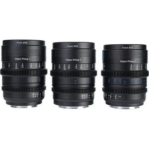 Sirui VP-1 Vision Prime T1.4 Full-Frame Cine 3-Lens Kit (Black) at PROCAM | procam.com