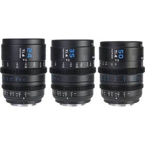 Sirui VP-1 Vision Prime T1.4 Full-Frame Cine 3-Lens Kit (Black) at PROCAM | procam.com