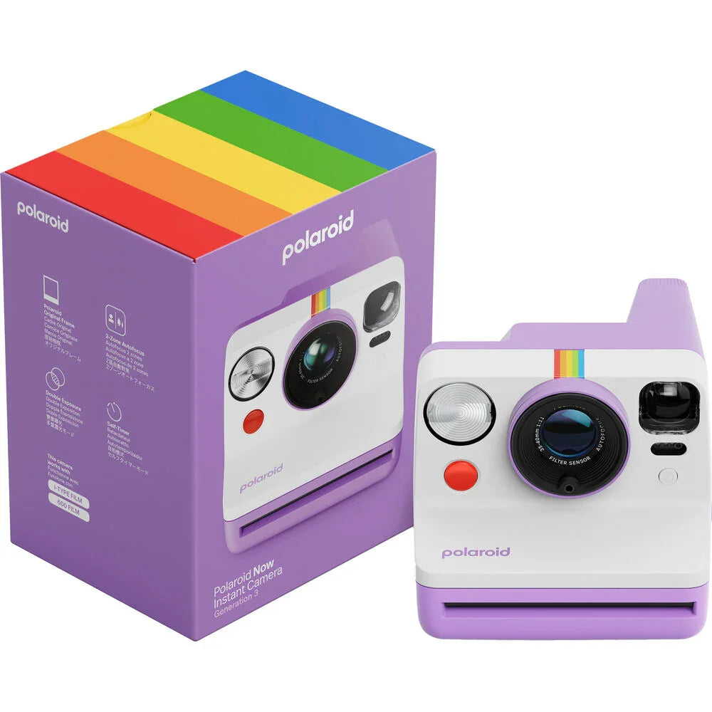 Polaroid Now Gen 3 i-Type Instant Camera (Purple) - Starter Bundle at PROCAM | procam.com