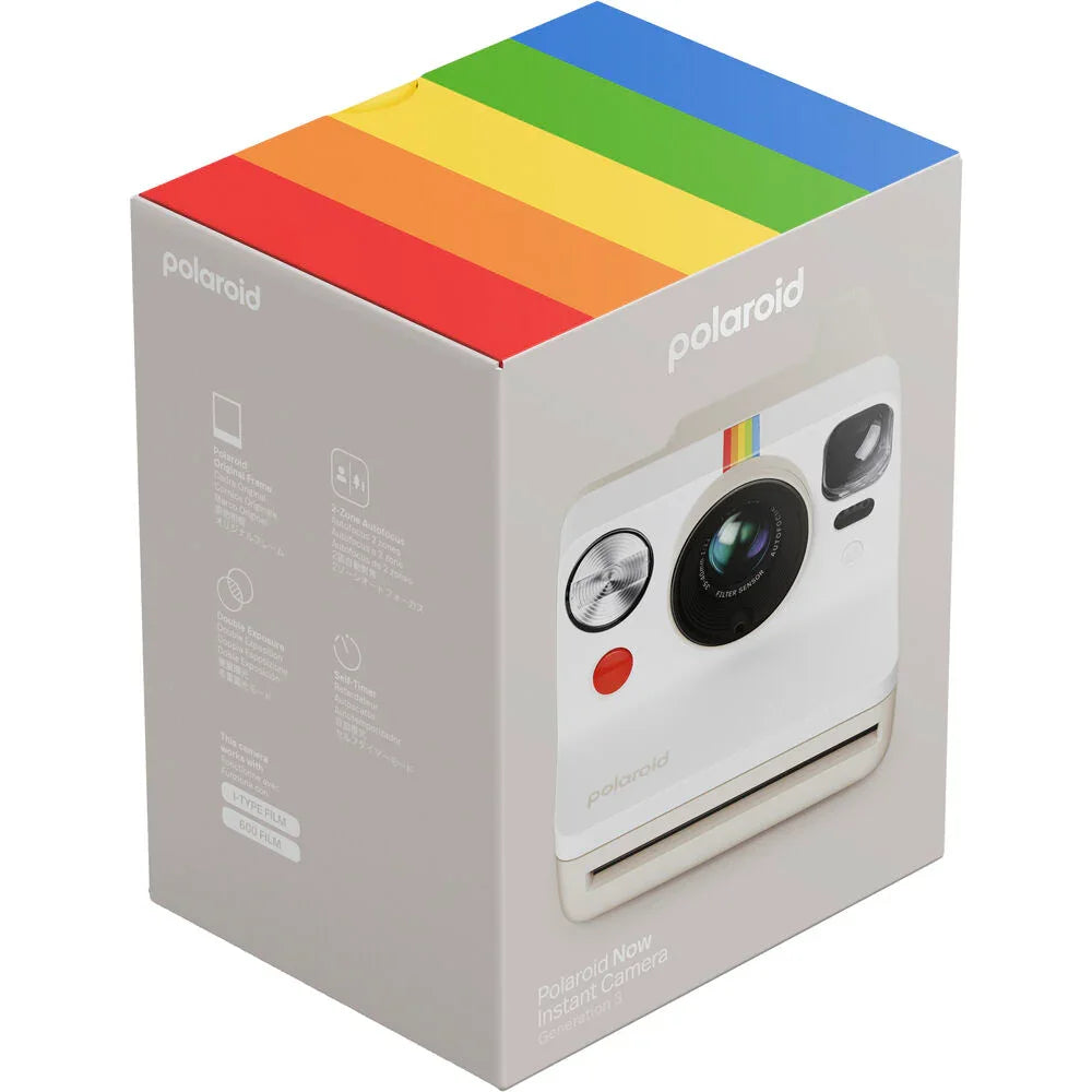 Polaroid Now Gen 3 i-Type Instant Camera (Pebble White) - Starter Bundle at PROCAM | procam.com