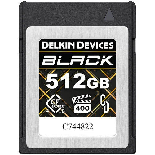 Delkin Devices BLACK CFexpress Type B 4.0 Memory Card - 512GB at PROCAM | procam.com