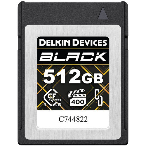 Delkin Devices BLACK CFexpress Type B 4.0 Memory Card - 512GB