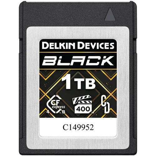 Delkin Devices 1TB BLACK CFexpress Type B 4.0 Memory Card at PROCAM | procam.com