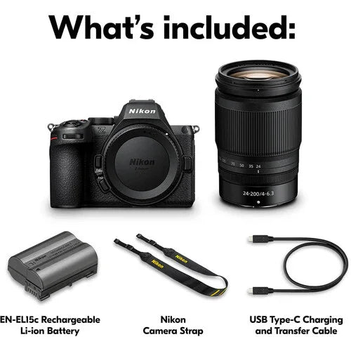 Nikon Z5 II Mirrorless Camera with Z 24-200mm f/4-6.3 VR Lens at PROCAM | procam.com