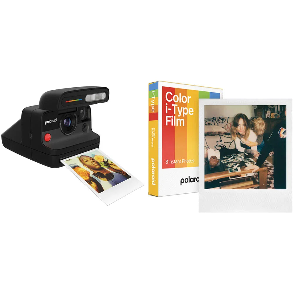 Polaroid Flip Instant Camera (Black) + Color Film Bundle (8 Exposures) at PROCAM | procam.com