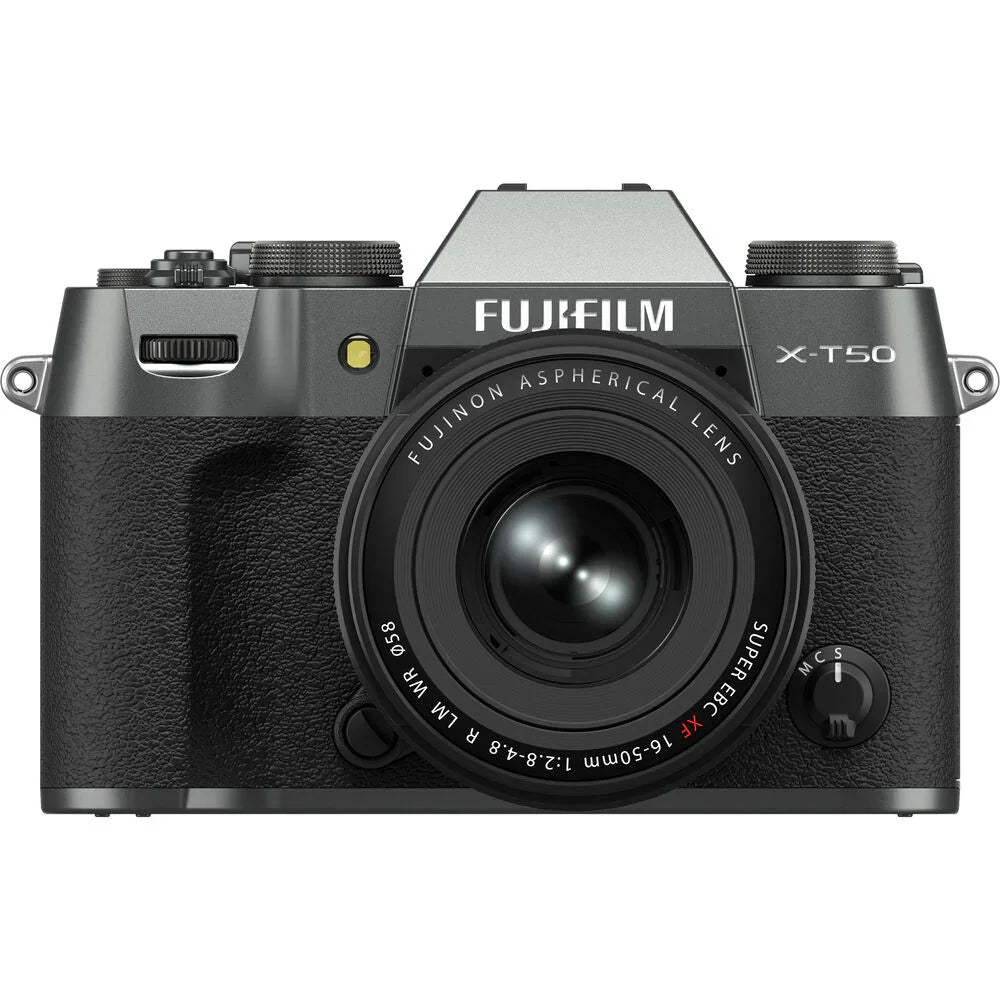 Fujifilm X-T50 Mirrorless Camera with XF 16-50mm f/2.8-4.8 Lens (Charcoal Silver) at PROCAM | procam.com