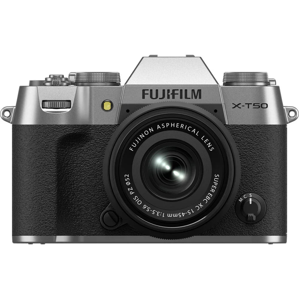 Fujifilm X-T50 Mirrorless Camera with XF 16-50mm f/2.8-4.8 Lens (Silver) at PROCAM | procam.com