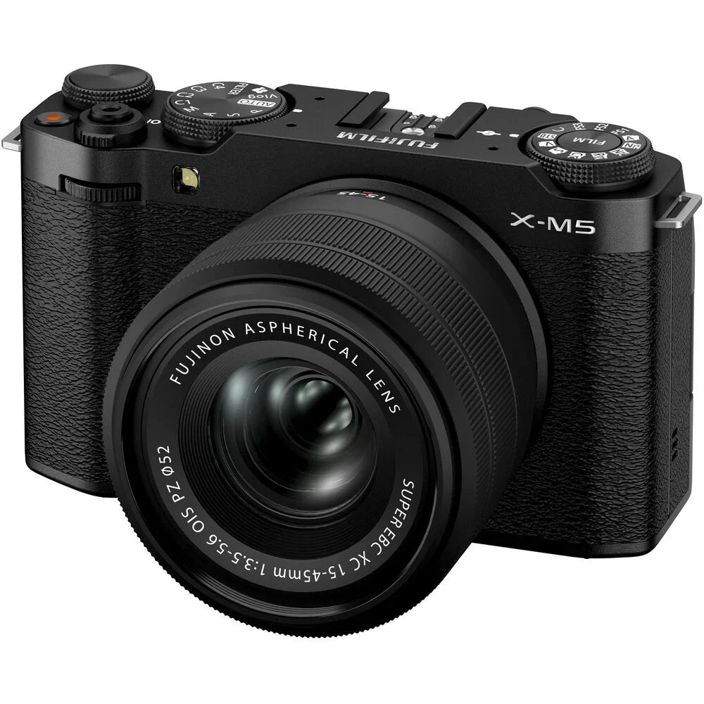 Fujifilm X-M5 Mirrorless Camera with XC 15-45mm f/3.5-5.6 Lens (Black) at PROCAM | procam.com
