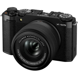 Fujifilm X-M5 Mirrorless Camera with XC 15-45mm f/3.5-5.6 Lens (Black) at PROCAM | procam.com