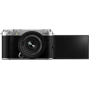 Fujifilm X-M5 Mirrorless Camera with XC 15-45mm f/3.5-5.6 Lens (Silver) at PROCAM | procam.com