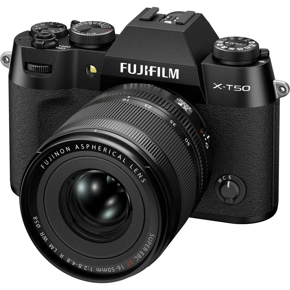 Fujifilm X-T50 Mirrorless Camera with XF 16-50mm f/2.8-4.8 Lens (Black) at PROCAM | procam.com