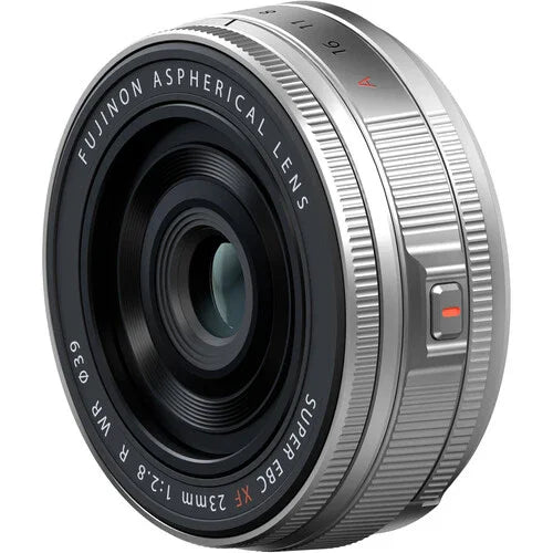 FUJIFILM XF 23mm f/2.8 R WR Pancake Lens (Silver) at PROCAM | procam.com
