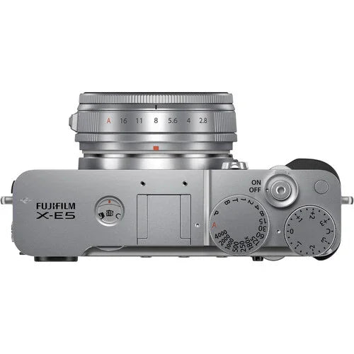 FUJIFILM X-E5 Mirrorless Camera with XF 23mm f/2.8 Lens (Silver) at PROCAM | procam.com