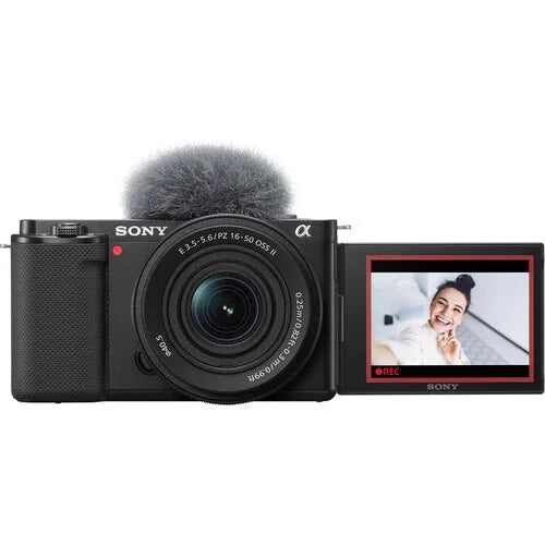 Sony ZV-E10 Mirrorless Camera with PZ 16-50mm f/3.5-5.6 OSS II Lens (Black) at PROCAM | procam.com