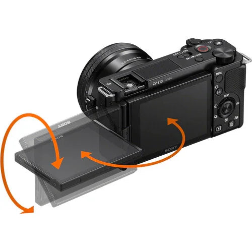 Sony ZV-E10 Mirrorless Camera with PZ 16-50mm f/3.5-5.6 OSS II Lens (Black) at PROCAM | procam.com