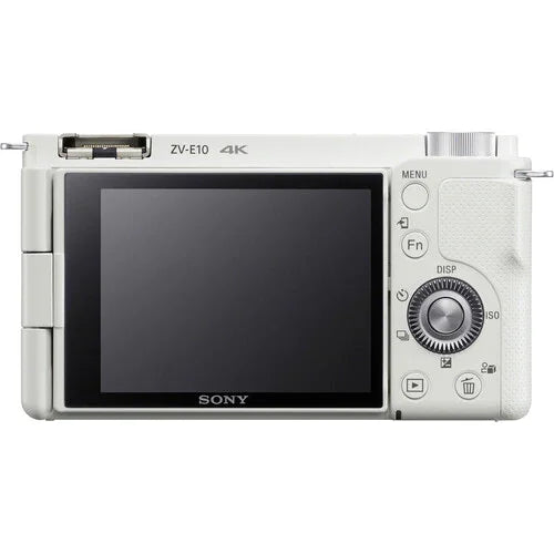 Sony ZV-E10 Mirrorless Camera with PZ 16-50mm f/3.5-5.6 OSS II Lens (White) at PROCAM | procam.com