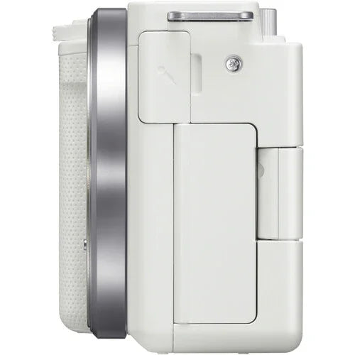 Sony ZV-E10 Mirrorless Camera with PZ 16-50mm f/3.5-5.6 OSS II Lens (White) at PROCAM | procam.com