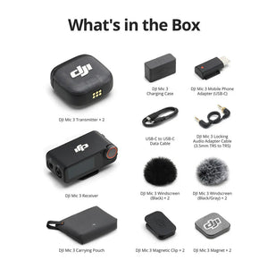 DJI Mic 3 2-Person Compact Wireless Microphone System/Recorder for Camera & Smartphone at PROCAM | procam.com