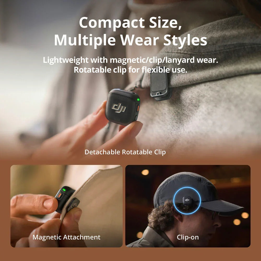 DJI Mic 3 2-Person Compact Wireless Microphone System/Recorder for Camera & Smartphone at PROCAM | procam.com