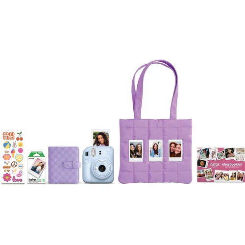 FUJIFILM INSTAX MINI 12 Instant Film Camera Holiday Bundle (Pastel Blue) at PROCAM | procam.com