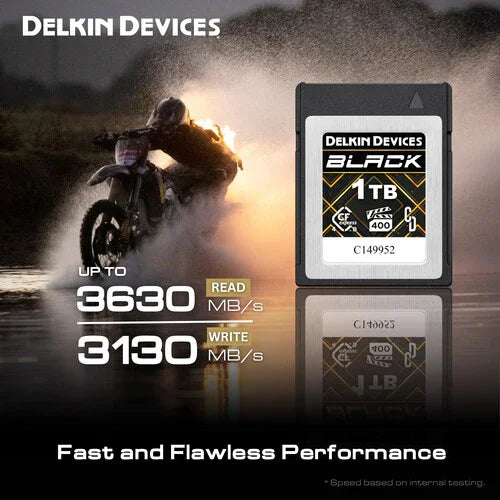 Delkin Devices 1TB BLACK CFexpress Type B 4.0 Memory Card at PROCAM | procam.com