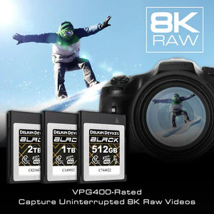 Delkin Devices 1TB BLACK CFexpress Type B 4.0 Memory Card at PROCAM | procam.com