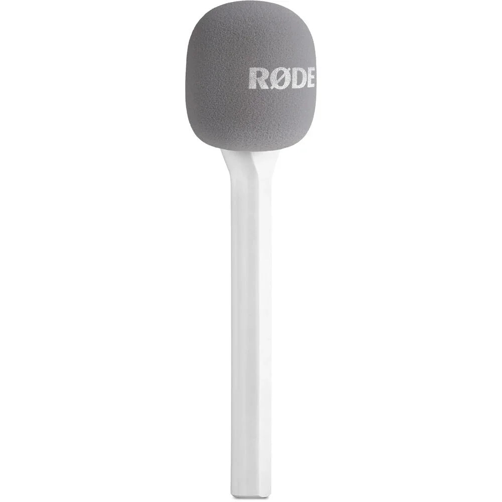 RODE Interview GO Handheld Mic Adapter for Wireless Clip-On Transmitter (White) at PROCAM | procam.com