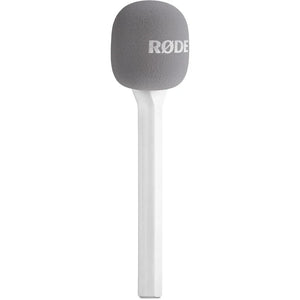 RODE Interview GO Handheld Mic Adapter for Wireless Clip-On Transmitter (White) at PROCAM | procam.com