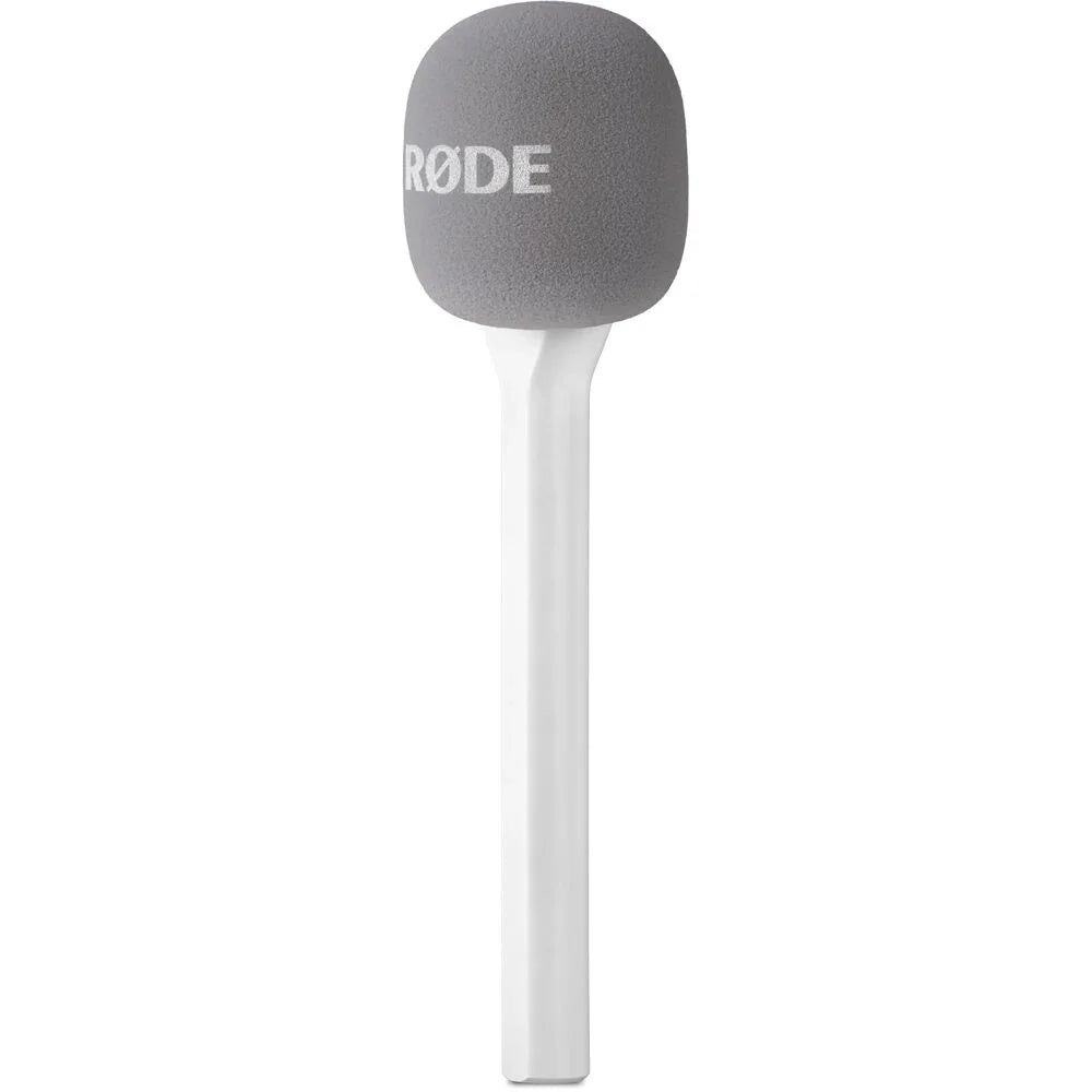 RODE Interview GO Handheld Mic Adapter for Wireless Clip-On Transmitter (White) at PROCAM | procam.com