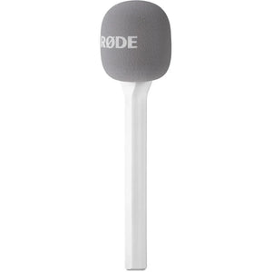 RODE Interview GO Handheld Mic Adapter for Wireless Clip-On Transmitter (White) at PROCAM | procam.com