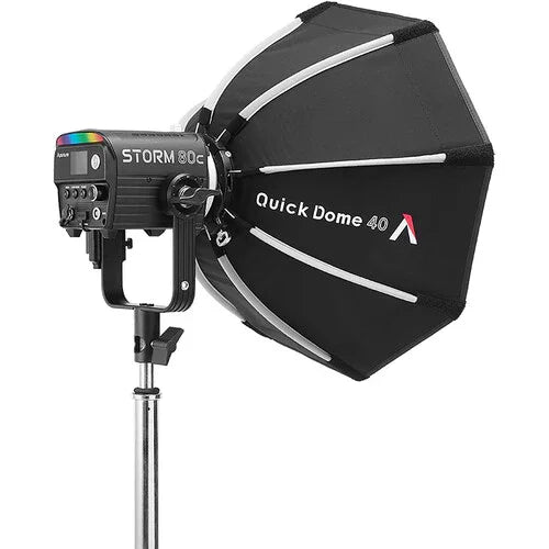 Aputure Quick Dome 40 Softbox for STORM 80c (Mini ProLock Mount) at PROCAM | procam.com
