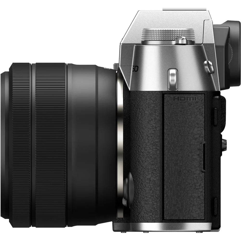 Fujifilm X-T50 Mirrorless Camera with 15-45mm f/3.5-5.6 Lens (Silver) at PROCAM | procam.com