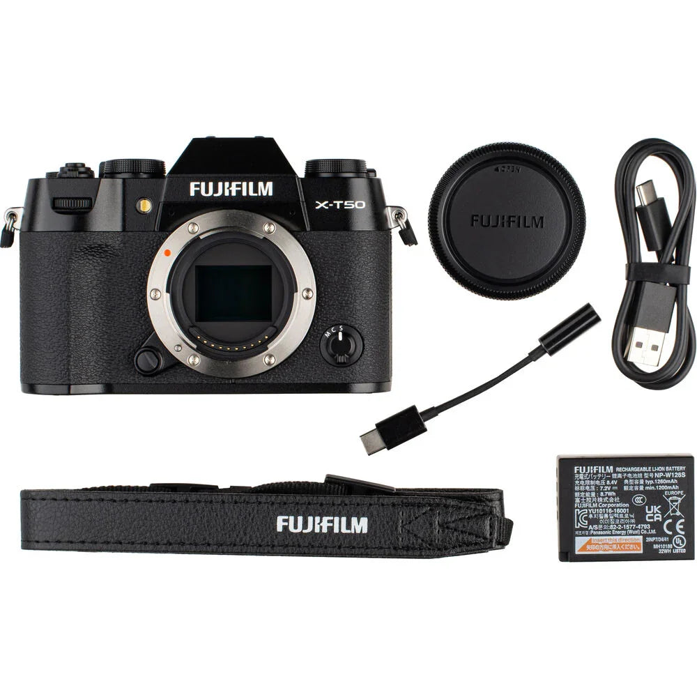 Fujifilm X-T50 Mirrorless Camera (Black) at PROCAM | procam.com