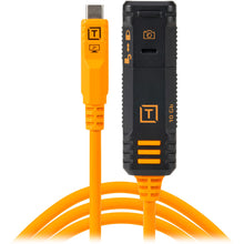 Tether Tools TetherPro Optima 10G TetherBoost Locking USB-C Extension Cable (16', High-Visibility Orange)