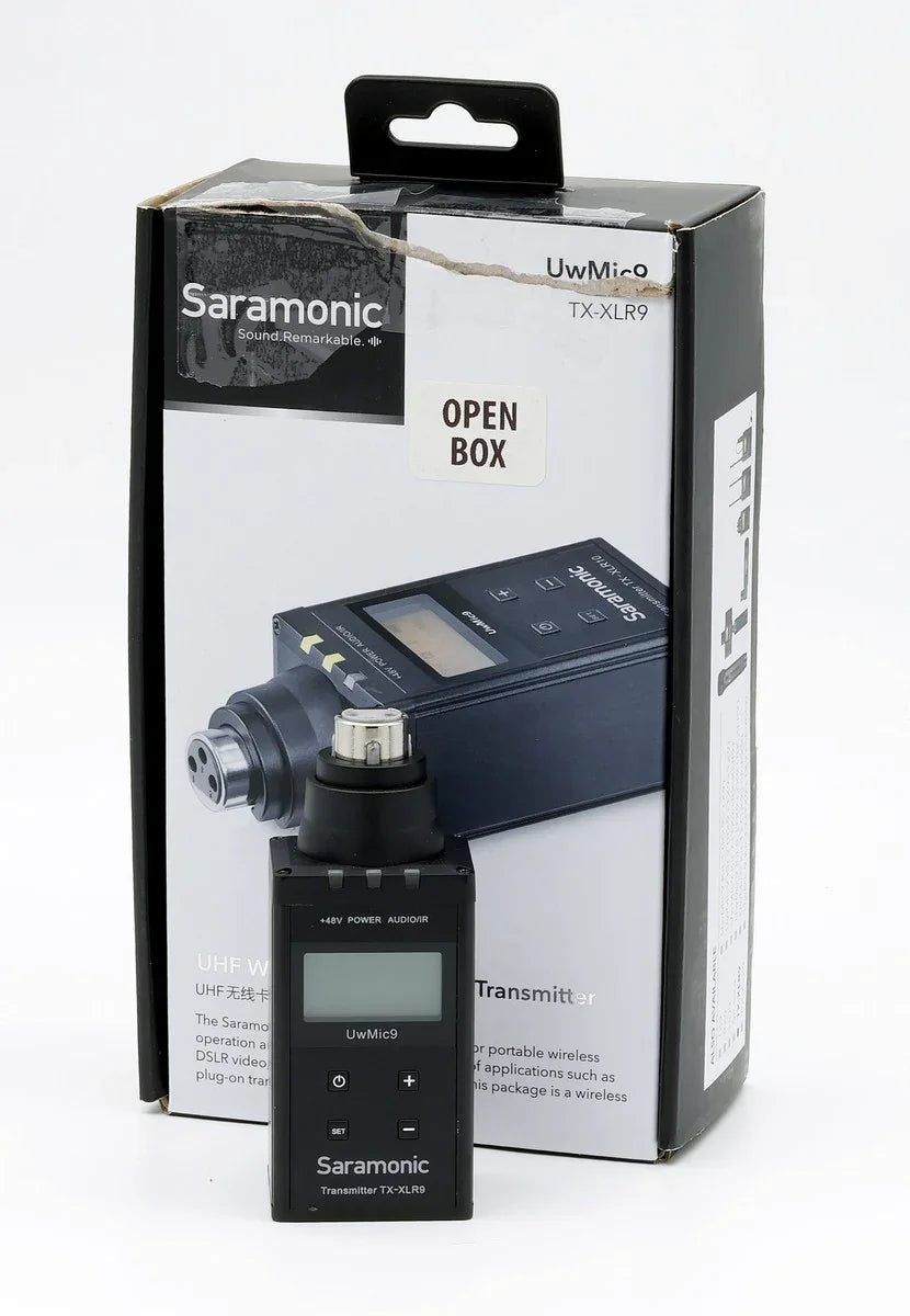 * OPEN BOX GOOD * Saramonic TX-XLR9 Wireless Plug-On Transmitter (514 to 596 MHz) at PROCAM | procam.com