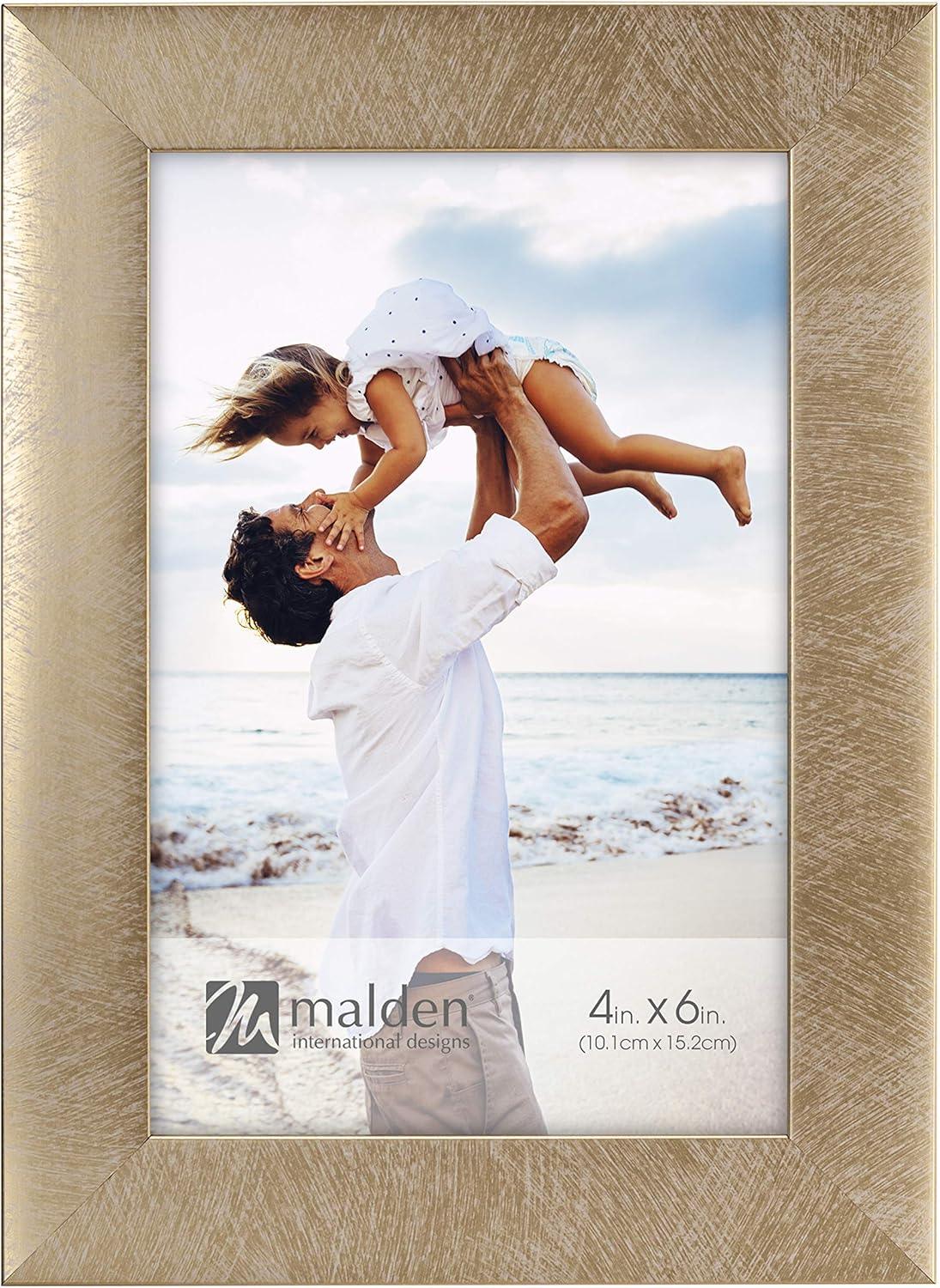 Malden Linear - Metallic Gold 4x6 Frame at PROCAM | procam.com