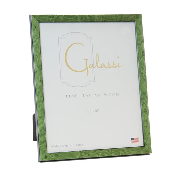 Galassi Italian Wood Photo Frame - Green Burl - 8x10