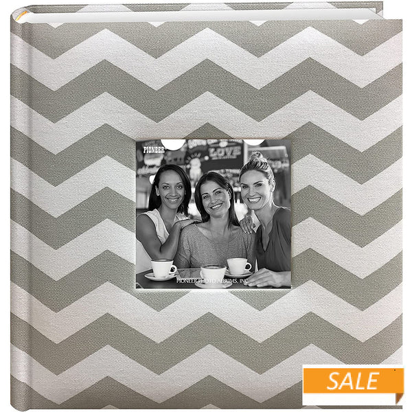 Pioneer DA200 Chevron Fabric Frame 4 X 6'' Album (Grey)