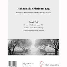 Hahnemuhle Platinum Rag Fine Art Paper (8.5 x 11", 5 Sheets)