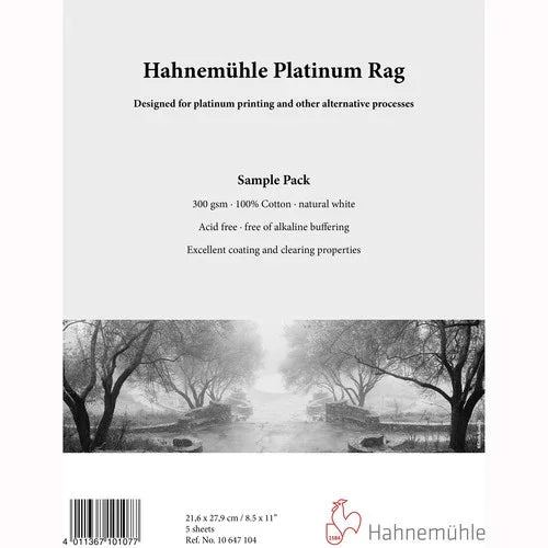 Hahnemuhle Platinum Rag Fine Art Paper (8.5 x 11", 5 Sheets) at PROCAM | procam.com
