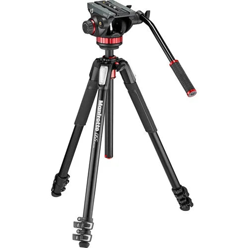 Manfrotto MT055XPRO3 Aluminum Tripod with 502HD Fluid Head Hybrid Video Kit at PROCAM | procam.com