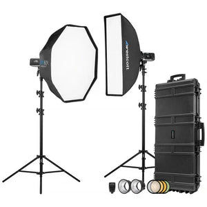 Westcott FJ400 II Strobe 2-Light Location Hard Case Kit w/ FJ-X3 M Universal Wireless Trigger at PROCAM | procam.com