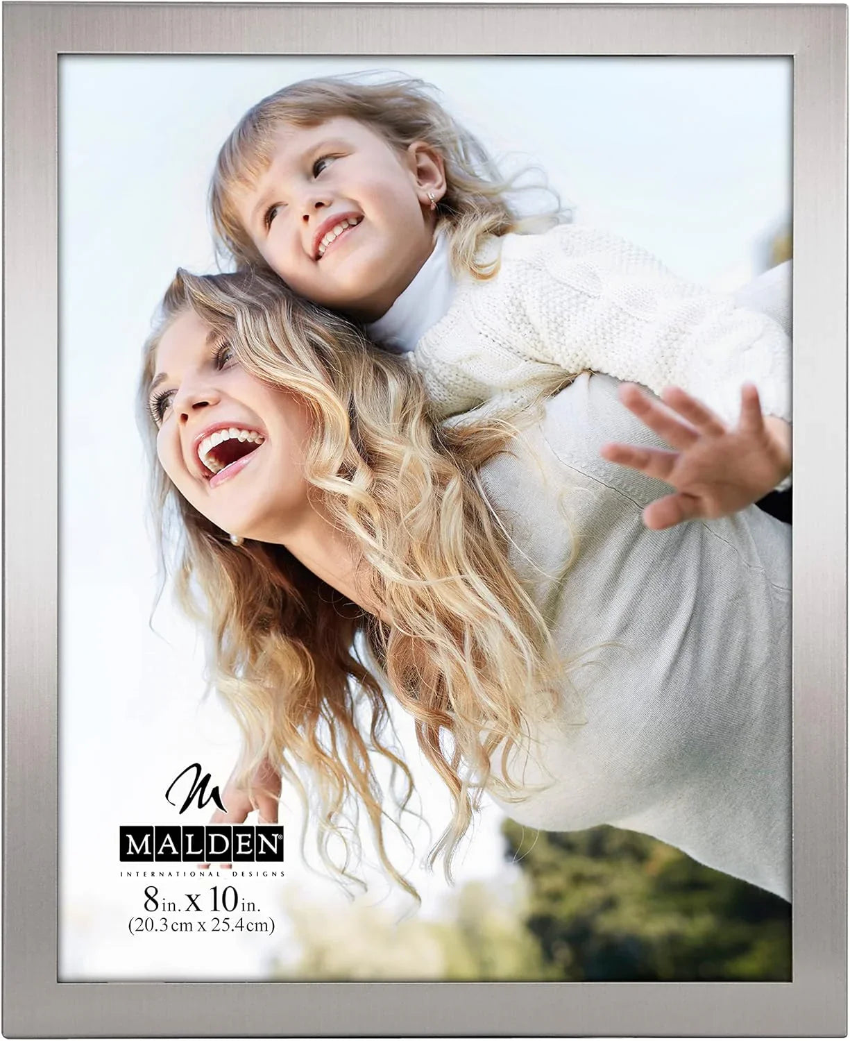 Malden 8 x10 Modern Metals Frame (Matte Silver) at PROCAM | procam.com