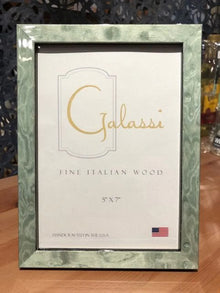 Galassi Italian Wood Photo Frame - Teal Burl - 5x7